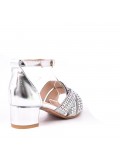 Girl's mixed materials sandal