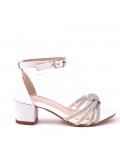 Girl's mixed materials sandal