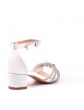 Girl's mixed materials sandal