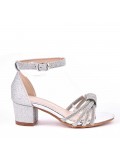 Girl's mixed materials sandal