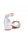 Girl's mixed materials sandal