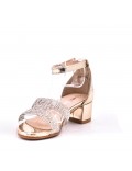Girl's mixed materials sandal