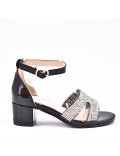 Girl's mixed materials sandal