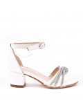 Girl's mixed materials sandal
