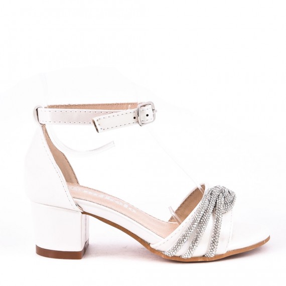 Girl's mixed materials sandal