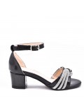 Girl's mixed materials sandal
