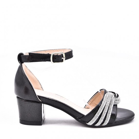 Girl's mixed materials sandal
