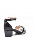 Girl's mixed materials sandal