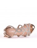 Girl's mixed materials sandal