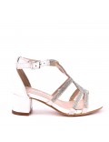 Girl's mixed materials sandal