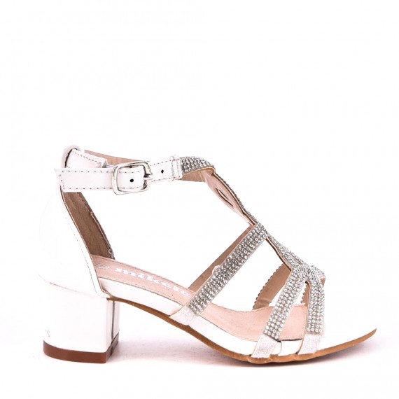 Girl's mixed materials sandal