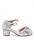 Girl's mixed materials sandal
