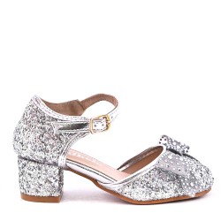 Girl's mixed materials sandal