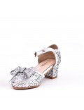 Girl's mixed materials sandal