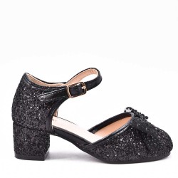Girl's mixed materials sandal