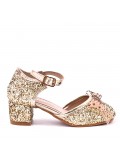 Girl's mixed materials sandal