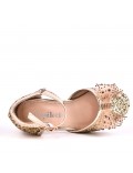 Girl's mixed materials sandal