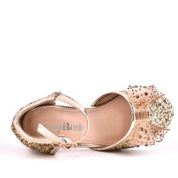 Girl's mixed materials sandal