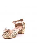 Girl's mixed materials sandal