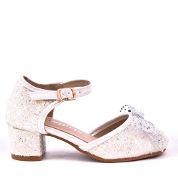 Girl's mixed materials sandal