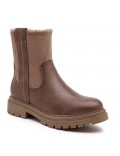 Ankle boot in a mix of materials for autumn and winter