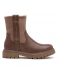 Ankle boot in a mix of materials for autumn and winter
