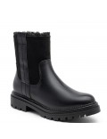 Ankle boot in a mix of materials for autumn and winter