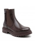Ankle boot in a mix of materials for autumn and winter