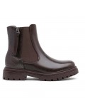 Ankle boot in a mix of materials for autumn and winter