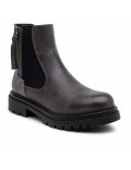 Ankle boot in a mix of materials for autumn and winter