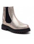 Ankle boot in a mix of materials for autumn and winter