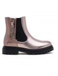 Ankle boot in a mix of materials for autumn and winter