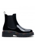 Ankle boot in a mix of materials for autumn and winter