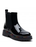 Ankle boot in a mix of materials for autumn and winter