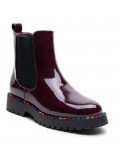 Ankle boot in a mix of materials for autumn and winter