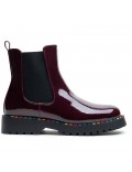 Ankle boot in a mix of materials for autumn and winter