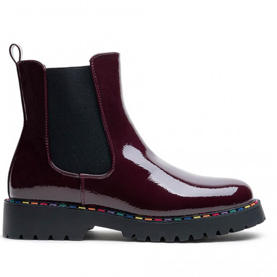 Ankle boot in a mix of materials for autumn and winter