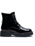 Ankle boot in a mix of materials for autumn and winter