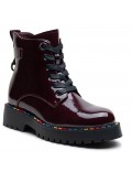 Ankle boot in a mix of materials for autumn and winter
