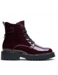 Ankle boot in a mix of materials for autumn and winter