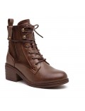 Ankle boot in a mix of materials for autumn and winter