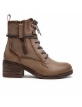 Ankle boot in a mix of materials for autumn and winter