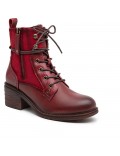 Ankle boot in a mix of materials for autumn and winter