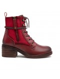 Ankle boot in a mix of materials for autumn and winter