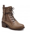 Ankle boot in a mix of materials for autumn and winter