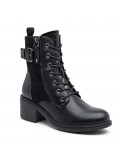 Ankle boot in a mix of materials for autumn and winter