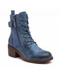 Ankle boot in a mix of materials for autumn and winter