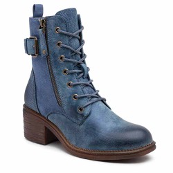 Ankle boot in a mix of materials for autumn and winter