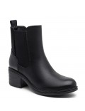 Ankle boot in a mix of materials for autumn and winter