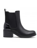 Ankle boot in a mix of materials for autumn and winter
